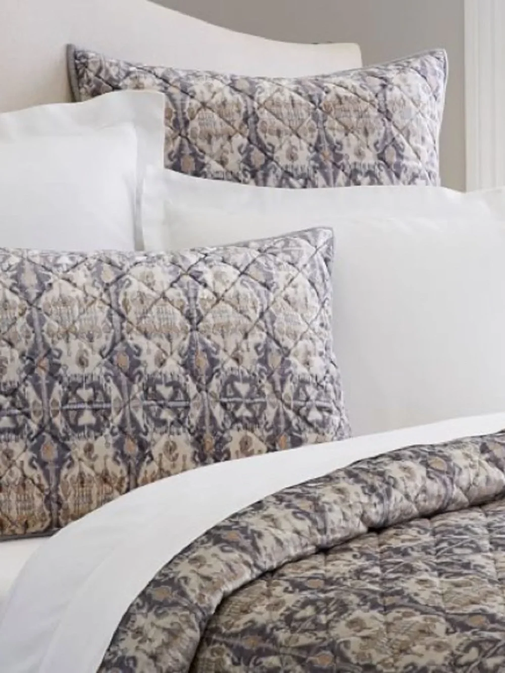 Pottery Barn ~ Sonja lkat Velvet Print 2/ Sham KING size